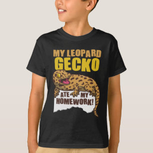 My Leopard Gecko Ate My Homework Lizard Reptiles T-Shirt