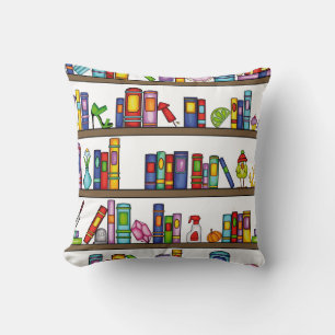 My Library Throw Pillow