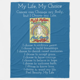 My Life Choice Cancer Angel Chemo Fleece Blanket
