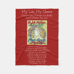 My Life Choice Cancer Angel Soft Fleece Blanket