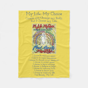 My Life Choice Cancer Poem Soft Fleece Blankets