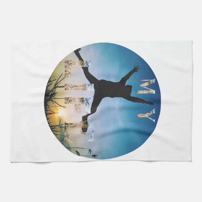 My Life – Inspirational Nature Design Apron Kitchen Towel (Horizontal)
