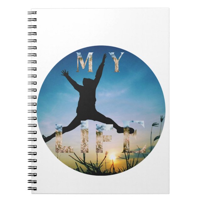 My Life – Inspirational Nature Design Spiral Photo Notebook (Front)