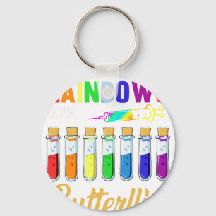my life is all rainbows and butterflies 2.png keychain