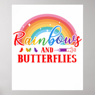 my life is all rainbows and butterflies.png poster