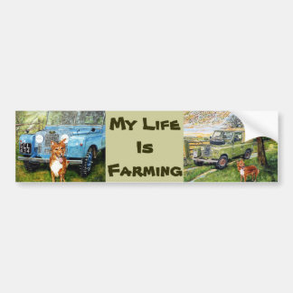 My Life Is Farming..Sticker Bumper Sticker