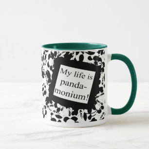 My life is panda-monium mug