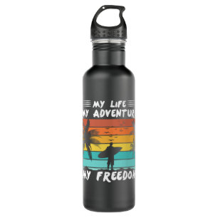 My Life My Adventure My Freedom Surfing 710 Ml Water Bottle