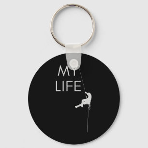 My Life Rock Climbing Keychain