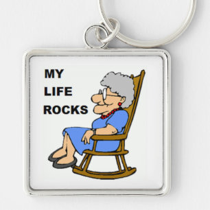 MY LIFE ROCKS KEYCHAIN