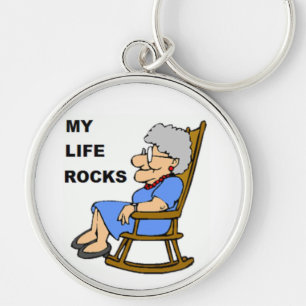 MY LIFE ROCKS KEYCHAIN