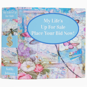 My Life's Up for Sale Scrapbooking Album Binder