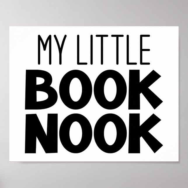 My Little Book Nook Reading Corner Poster (Front)