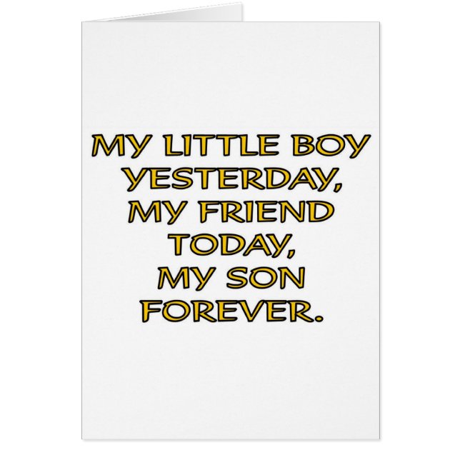 MY LITTLE BOY (Front)