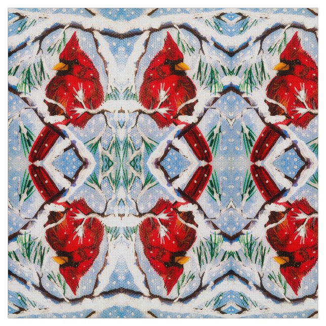 My Little Cardinal Fabric (Swatch)