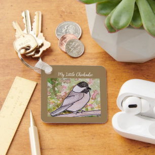My Little Chickadee Kelly Green Keychain
