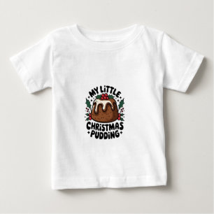 My Little Christmas Pudding Christmas Pregnancy Baby T-Shirt