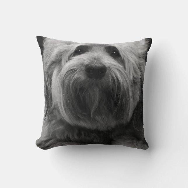 My Little Cute Pet Doggy Throw Pillow (Front)