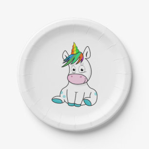 My little cute Unicorn Paper Plate