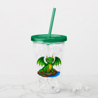 My little dragon acrylic tumbler