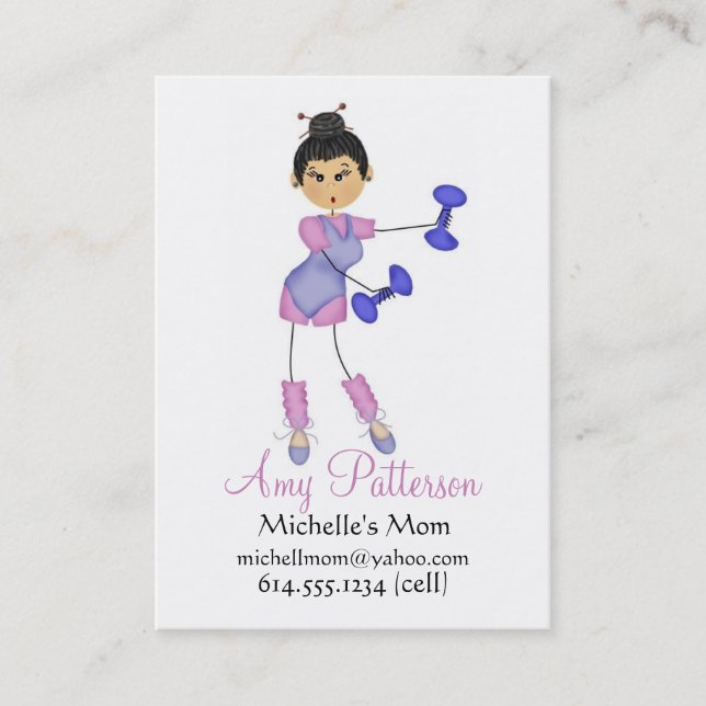 My Little Future Health Instructor Mommy Cards (Front)