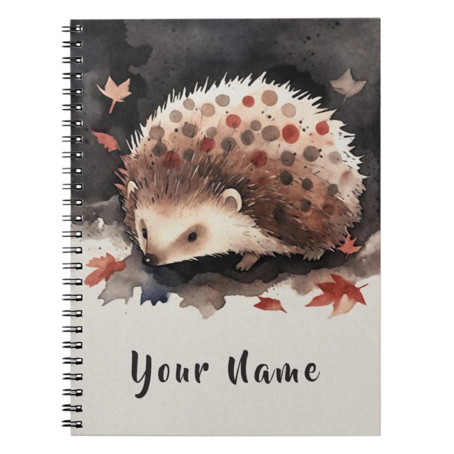 My little hedgehog friend "Dwergerl" notebook (Front)