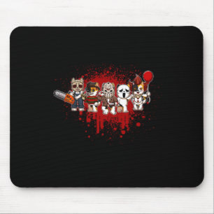 My Little Horror Crew - Halloween Calico Cat Mouse Pad