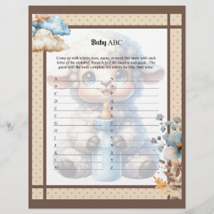 My Little Lamb_  Baby ABC Race Game Letterhead
