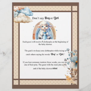 My Little Lamb_  Don't Say Letterhead