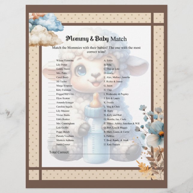 My Little Lamb_  Mommy and Baby Match Letterhead (Front)