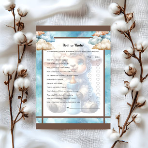 My Little Lamb_ Over or Under Baby Shower game Letterhead