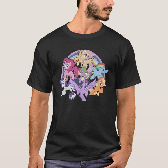My Little Pony Friendship Is Magic Rainbow Pony Gr T-Shirt (Front)