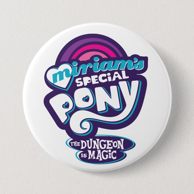 My Little Prepotente 3 Inch Round Button (Front)