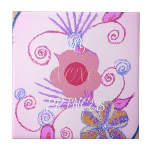 My Little Princess: Baby Pink Vector Inspirational Tile