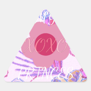 My Little Princess: Baby Pink Vector Inspirational Triangle Sticker