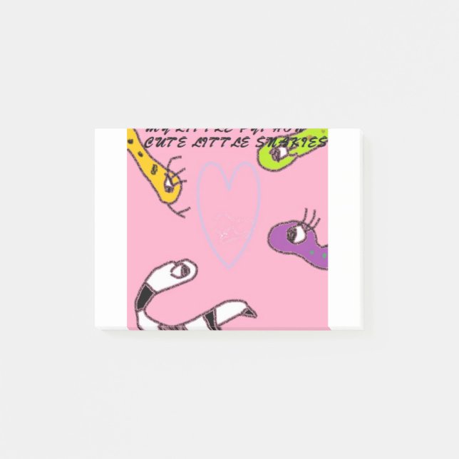 My Little Python Post-It Notes (Front)