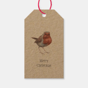 ‘My Little Robin’ Bird Christmas Gift Tags