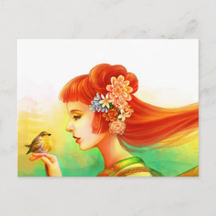 My little robin postcard