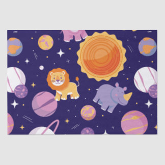 My little star turns one birthday theme tissue paper