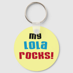 My Lola Rocks T-shirts and Gifts Keychain