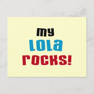 My Lola Rocks T-shirts and Gifts Postcard