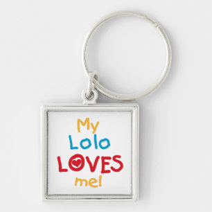 My Lolo Loves Me T-shirts and Gifts Keychain