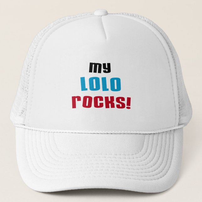 My Lolo Rocks T-shirts and Gifts Trucker Hat (Front)