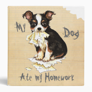 My Long Coat Chihuahua Ate My Homework Binder