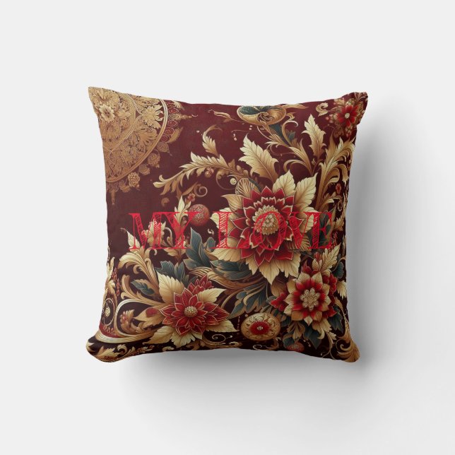 "My Love" Coussin à oreiller (Recto)