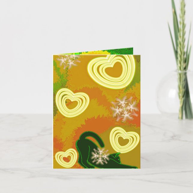 My love for my cat invitation (Front)