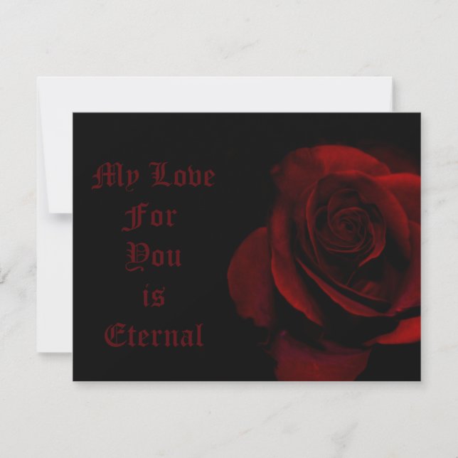 My Love For You Is Eternal Invitation (Front)