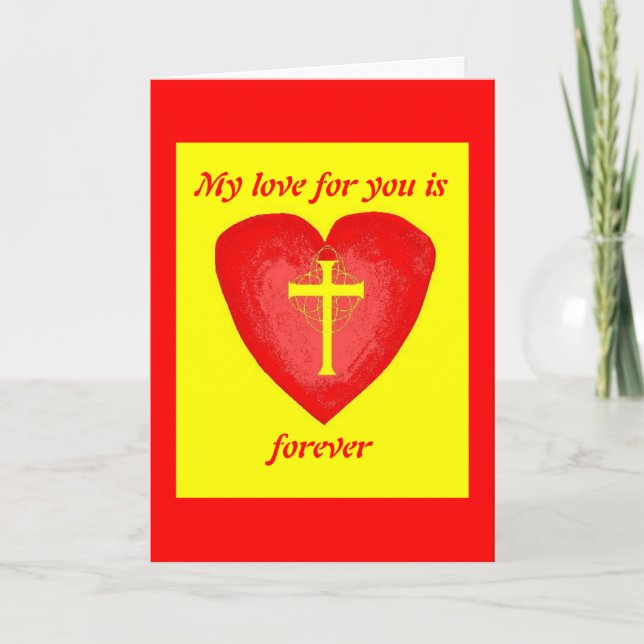 My love for you is forever holiday card (Front)
