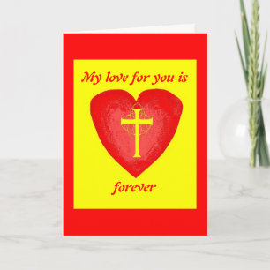 My love for you is forever holiday card
