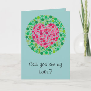 My Love is Colour Blind Valentine's Day Card